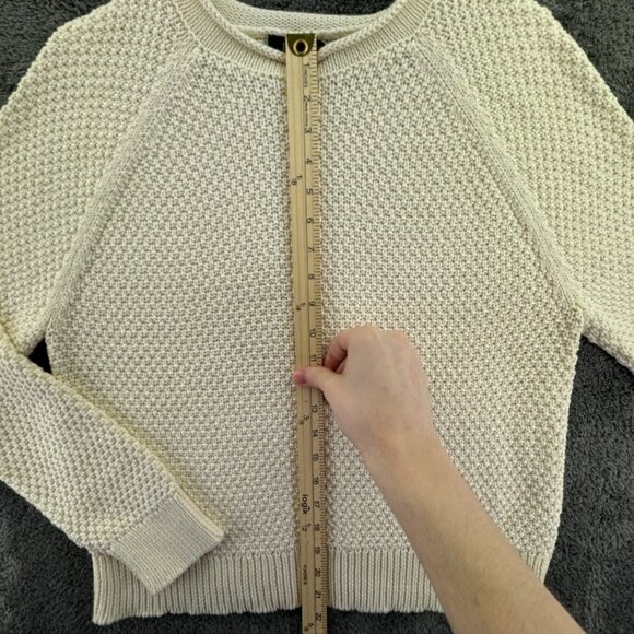 Lauren Ralph Lauren Women XL Ivory Chunky Knit Sweater Pullover Long Sleeve - Picture 2 of 10